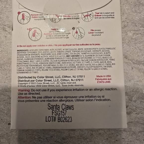 NWT Color Street Santa Claws accent nails RETIRED - Picture 3 of 4